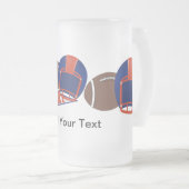 FOOTBALL Mok Bierblauw en Sinaasappel - SRF (Voorkant rechts)