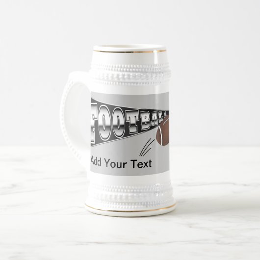 FOOTBALL Mok Stein Zwart en Zilver - SRF (Voorkant links)