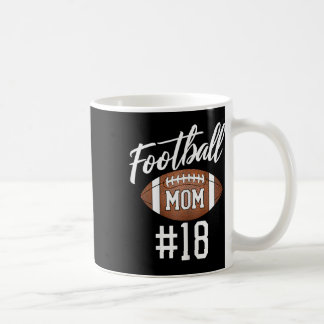 Football Mom #18 Grappige moeder vrouw Touchdown M Koffiemok