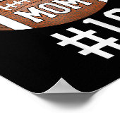 Football Mom #18 Grappige moeder vrouw Touchdown M Poster (Hoek)