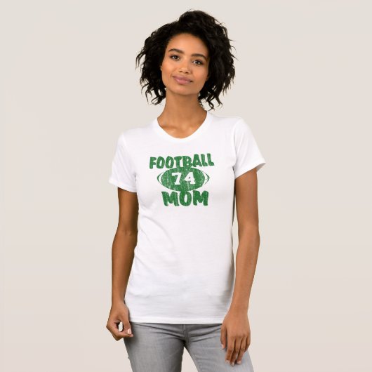 Football Mom Green T-shirt (Voorkant volledig)