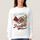 Football Mom Hot Mess Schattige Gameday Trui (Voorkant)