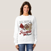 Football Mom Hot Mess Schattige Gameday Trui (Voorkant volledig)