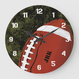 Football Monogram Grote Klok
