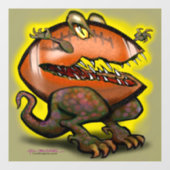 Football Monster Raamsticker (Vel)