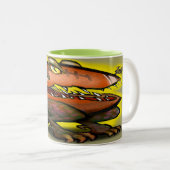 Football Monster Two-Tone Koffie Mok (Voorkant rechts)