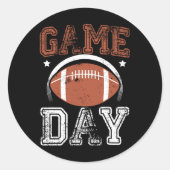 Football Motivatie Stijl Seizoen Geschenken Jongen Ronde Sticker (Voorkant)