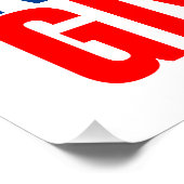 Football Motivational Never Give Up  Perfect Poster (Hoek)