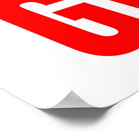 Football Motivational Never Give Up  Poster (Hoek)