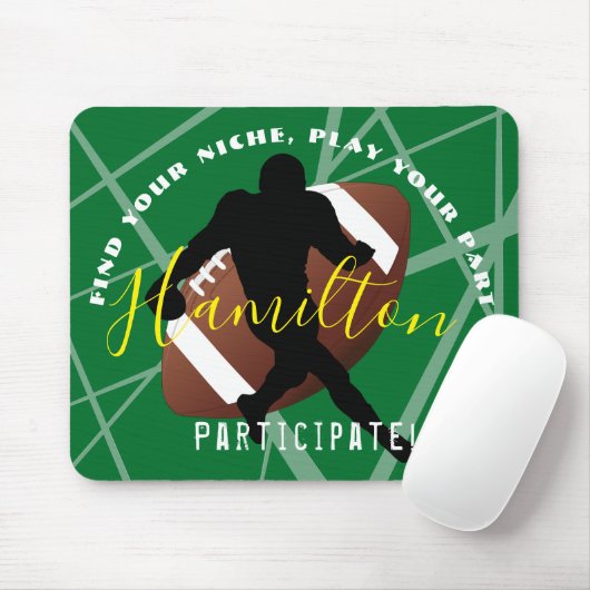 FOOTBALL Muismat Paars HAMbyWG (Met muis)