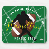 FOOTBALL Muismat Paars HAMbyWG (Voorkant)