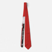Football Mum Necktie Maroon Stropdas (Achterkant)