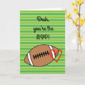 Football MVP Bruh Valentijnsdag Kaart (Gele Bloem)