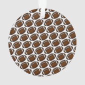 Football Naam Aantal Team Kleuren Moderne Sport Ornament (achterkant)