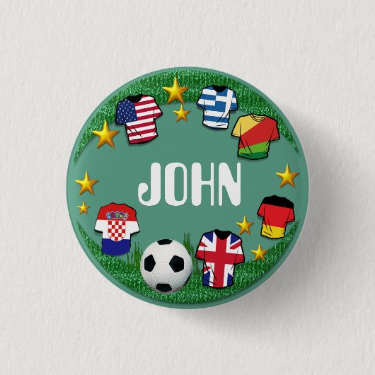 Football ~ Naam Button (Voorkant)
