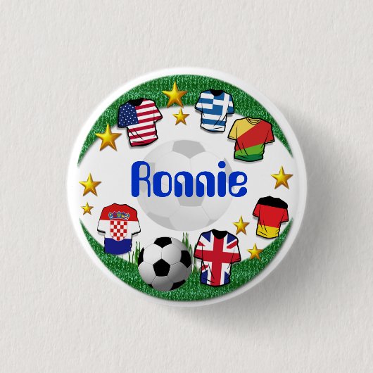 Football ~ Naam Button # 2 (Voorkant)