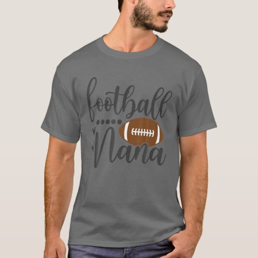 Football Nana Football Lovers Funny Family Matchin T-shirt (Voorkant)