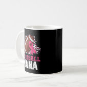 Football Nana Pink Ribbon Breast Cancer Bewustheid Koffiemok (Voorkant links)