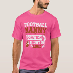 Football Nanny Funny Oma Nanny van een Football P T-shirt