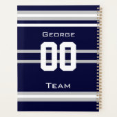 Football Navy Blue Planner (Achterkant)