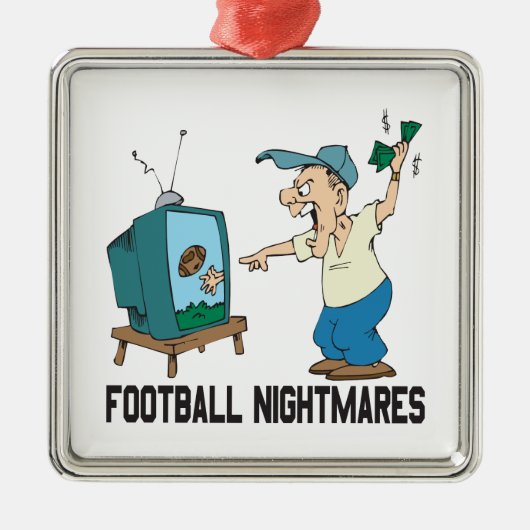 Football Nightmares Metalen Ornament (Voorkant)