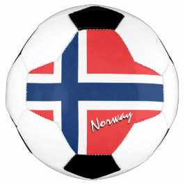 Football Noorwegen en Noorse vlag/sport Voetbal