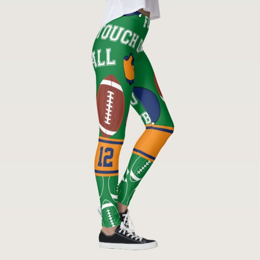 FOOTBALL NUMMER portierspatroon PERSONALISEREN Leggings (Rechts)
