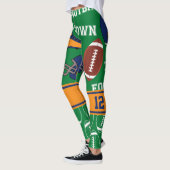 FOOTBALL NUMMER portierspatroon PERSONALISEREN Leggings (Links)