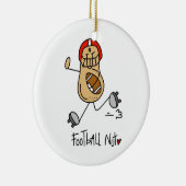 Football Nut T-shirts en geschenken Keramisch Ornament (Rechts)