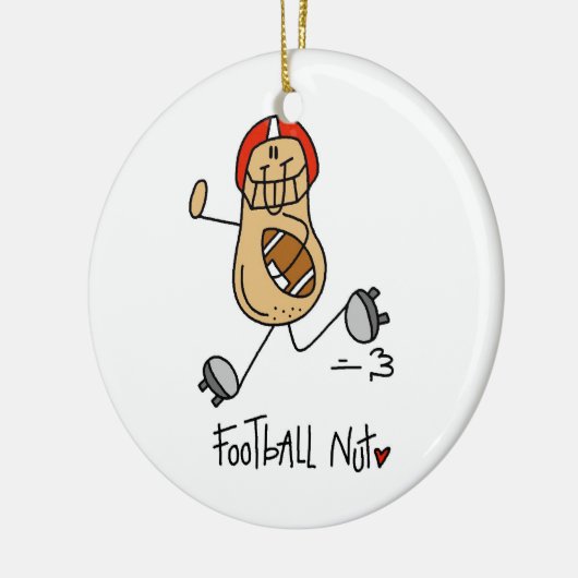 Football Nut T-shirts en geschenken Keramisch Ornament (Links)