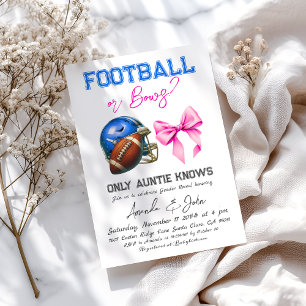 Football of Bows Blue Pink Boy Girl Geslacht onthu Kaart