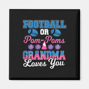 Football of Pom Pom Oma houdt van je Football Gen Magneet