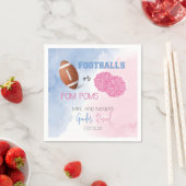 Football of Pom Poms onthullen servetten (Insitu)