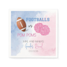 Football of Pom Poms onthullen servetten