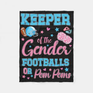 Football of POM POMS Schattigee houder van gender Fleece Deken