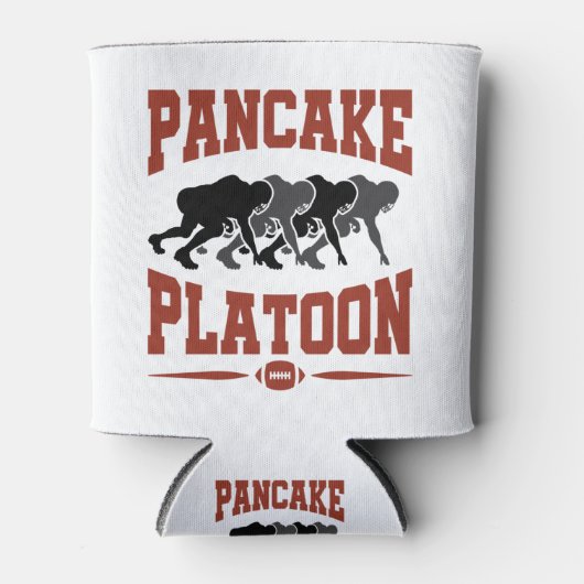 Football offensief Lineman Pancake Platon Blikjeskoeler (Voorkant)