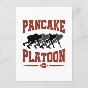 Football offensief Lineman Pancake Platon Briefkaart