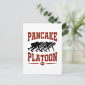Football offensief Lineman Pancake Platon Briefkaart (Staand voorkant)