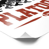 Football offensief Lineman Pancake Platon Foto Afdruk (Hoek)