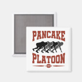 Football offensief Lineman Pancake Platon Magneet (Voorkant / Achterkant)