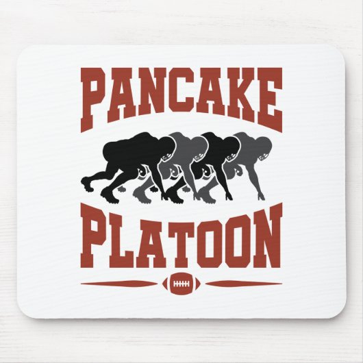 Football offensief Lineman Pancake Platon Muismat (Voorkant)
