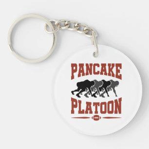 Football offensief Lineman Pancake Platon Sleutelhanger