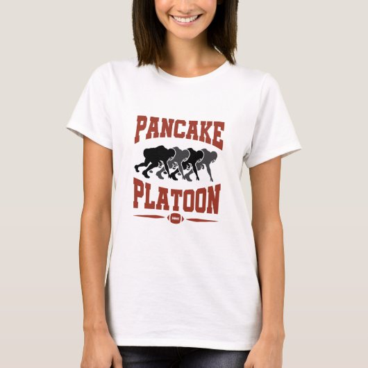 Football offensief Lineman Pancake Platon T-shirt (Voorkant)