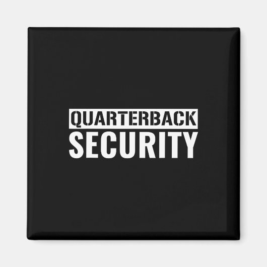 Football offensief Lineman Quarterback Protec Magneet (Voorkant)