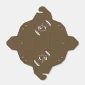 Football Oh Boy Brown Wit Baby shower Bedankdoosjes (Uitgevouwen)