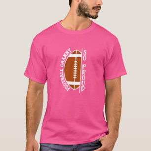 Football oma zo trots oma oma van een voet t-shirt