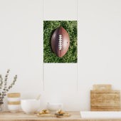 Football on Grass Poster (Keuken)