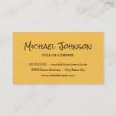 Football onder vuur, bal, voetbal visitekaartje (Achterkant)