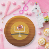 Football onopvallende game dag papieren bordje (Feest)