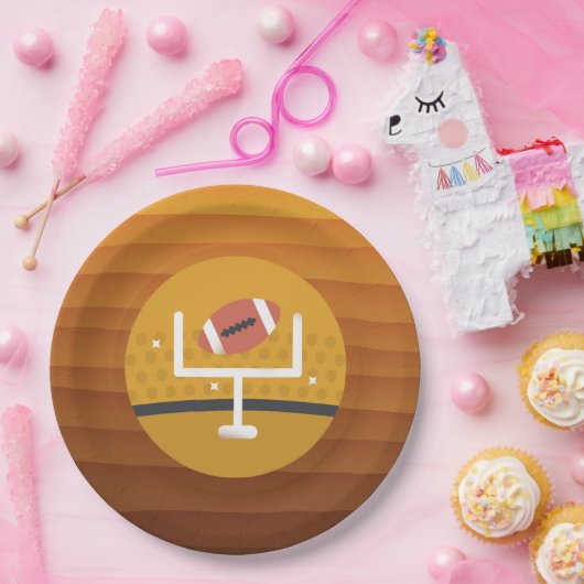 Football onopvallende game dag papieren bordje (Feest)